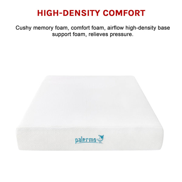 Palermo Double 25Cm Gel Memory Foam Mattress Dual Layered Certipur U Mattresses