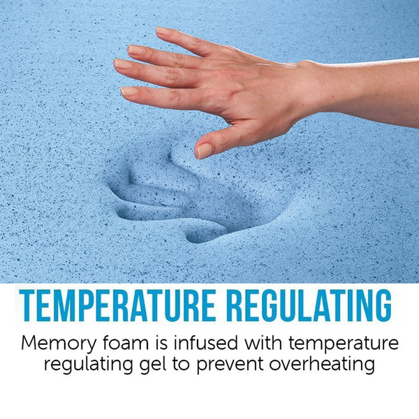 Palermo Double 25Cm Gel Memory Foam Mattress Dual Layered Certipur U Mattresses