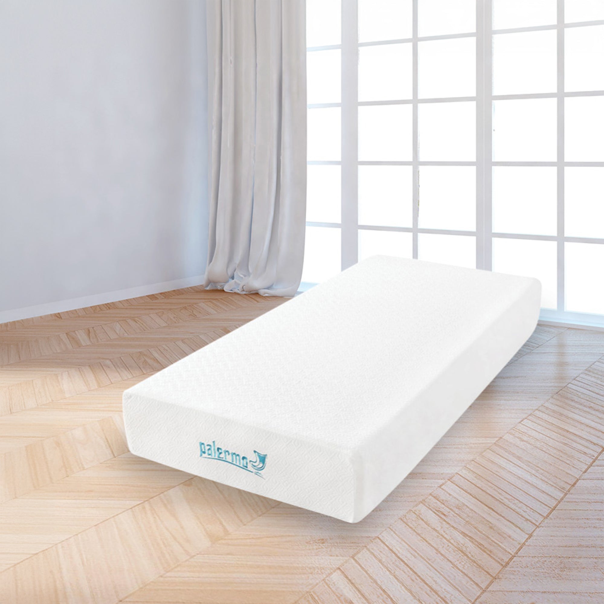 Palermo Single 25Cm Gel Memory Foam Mattress Dual Layered Certipur Us Mattresses