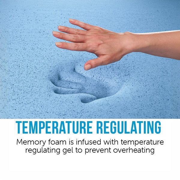 Palermo Single 25Cm Gel Memory Foam Mattress Dual Layered Certipur Us Mattresses