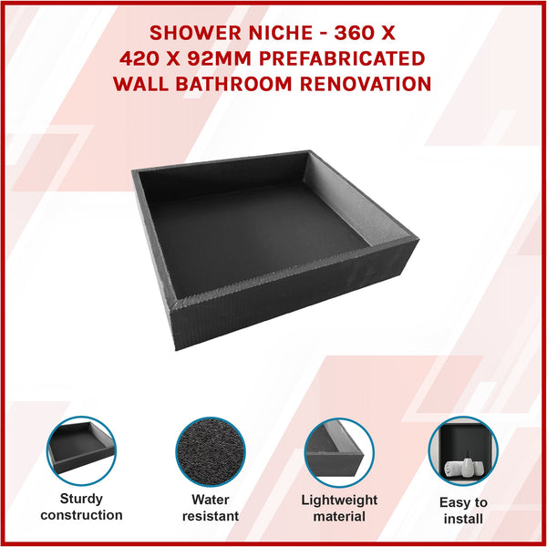 Shower Niche 360 X 420 92Mm Prefabricated Wall Bathroom Renovation Other Flooring & Tiles