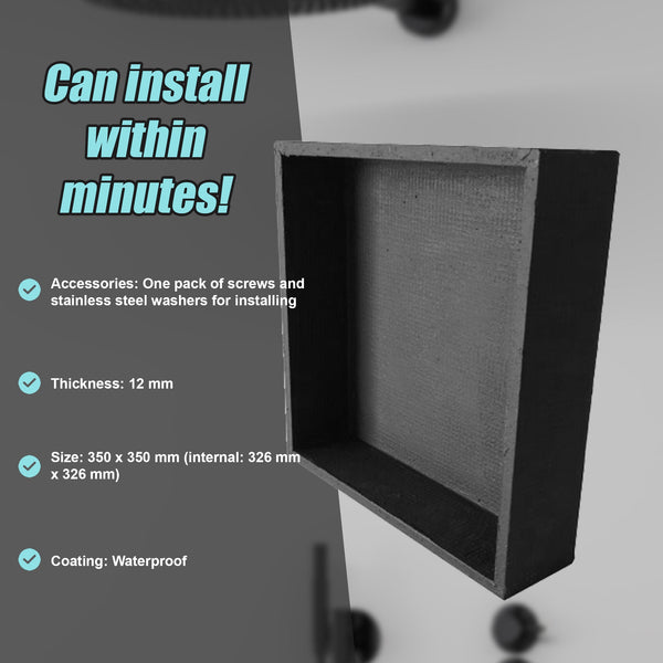 Shower Niche 350 X 92Mm Prefabricated Wall Bathroom Renovation Other Flooring & Tiles