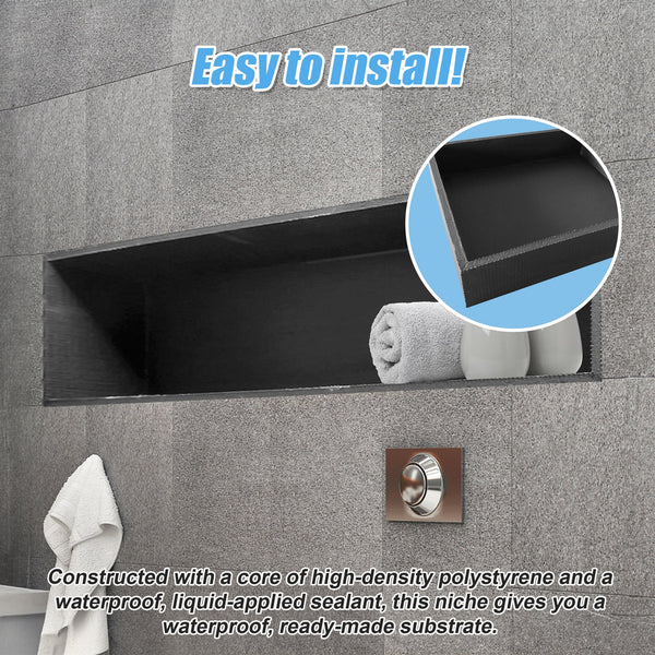 Shower Niche 250 X 900 92Mm Prefabricated Wall Bathroom Renovation Other Flooring & Tiles