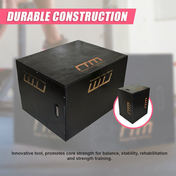 3 In 1 Black Wood Plyo Games Plyometric Jump Box Plyometric Jump Boxes