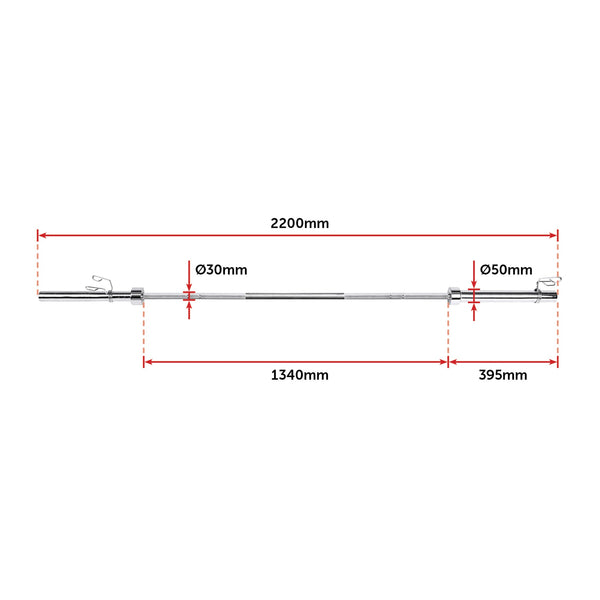 20Kg Olympic Barbell (700Lbs Rating) Barbells & Attachments