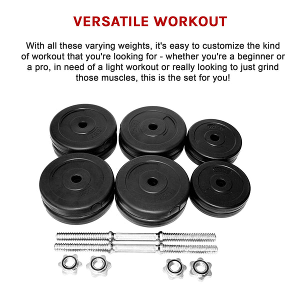 30Kg Dumbbell Adjustable Weight Set Dumbbells