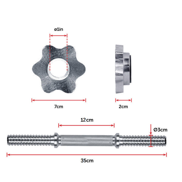 20Kg Dumbbell Adjustable Weight Set Dumbbells