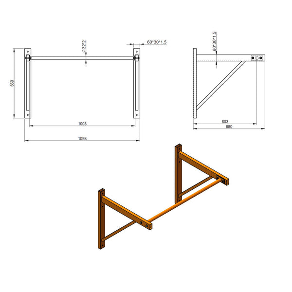 Wall Mounted Pull Up Bar Pull Up Bars