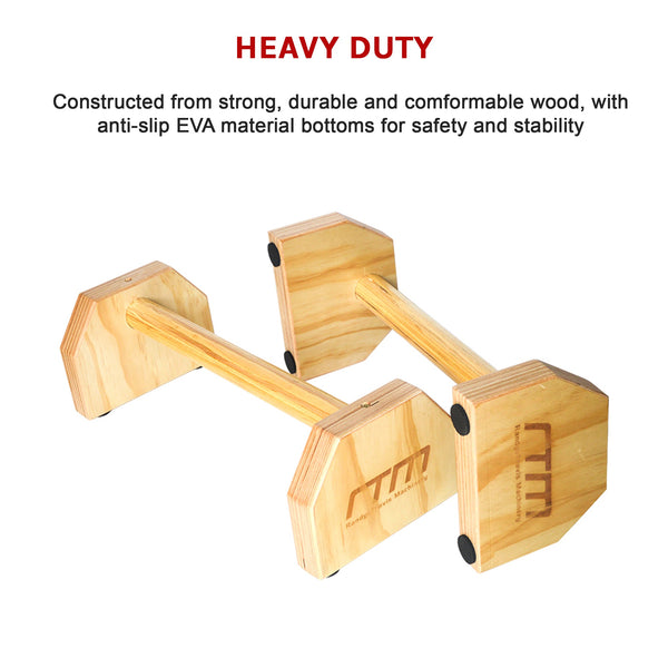 Parallette Bars Push Up & Dip Workouts Home Gyms