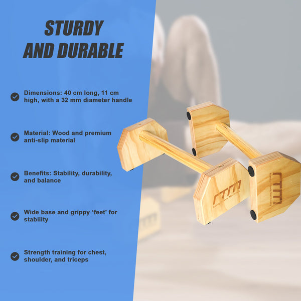 Parallette Bars Push Up & Dip Workouts Home Gyms