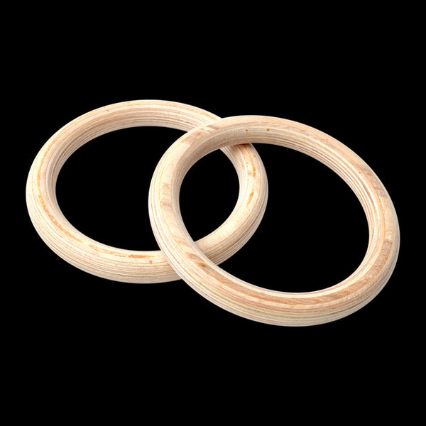 2X Gymnastic Rings With Webbing Straps Olympic Strength Training Gymnastics Rings