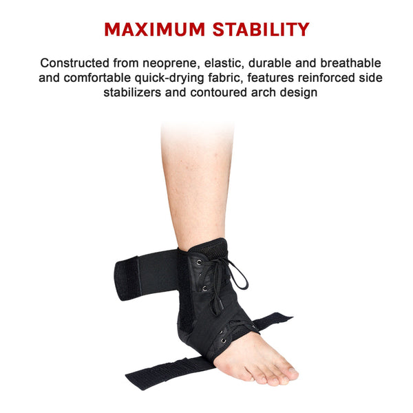 Ankle Brace Stabilizer Sprain & Instability Large Orthotics Braces & Sleeves