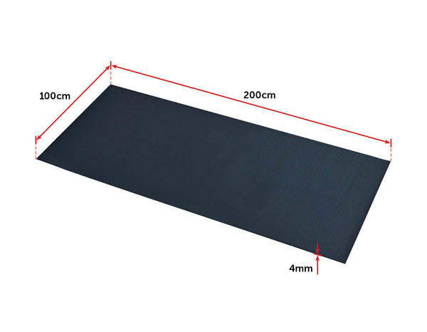 2M Gym Rubber Floor Mat Reduce Treadmill Vibration Equipment Mats & Flooring