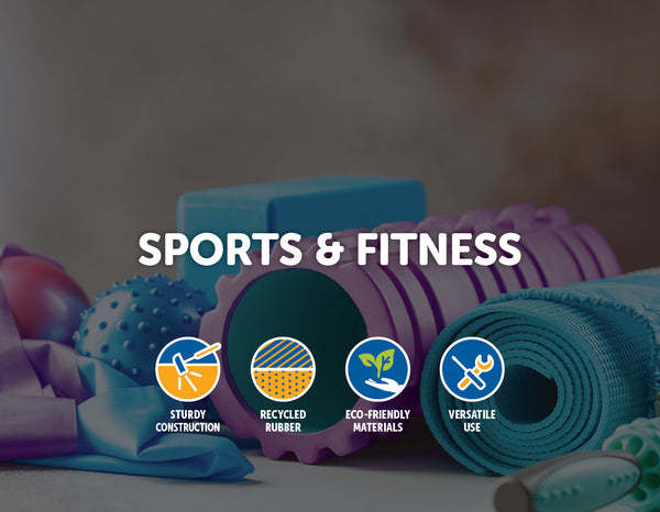 2M Gym Rubber Floor Mat Reduce Treadmill Vibration Equipment Mats & Flooring