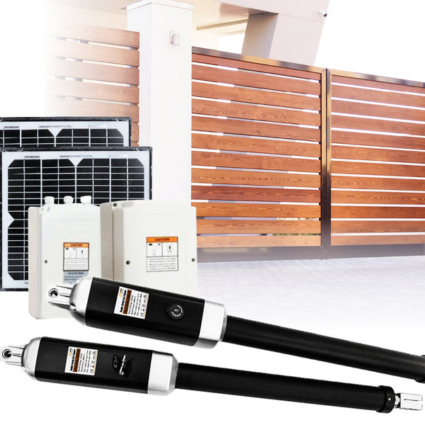 1000Kg 20W Solar Double Swing Auto Motor Remote Gate Opener Gate Openers