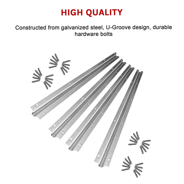 Sliding Gate Hardware Accessories Kit 4M Track Sliding Door Hardware