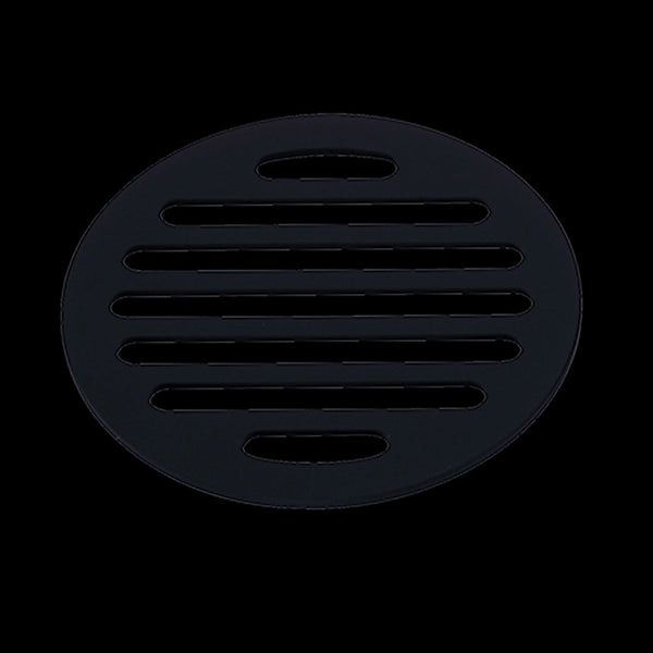 Square Black Floor Grate Drain 110 Mm Full Brass Construction Drain Grates