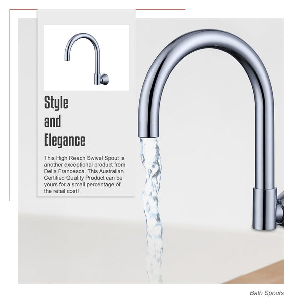 High Reach Swivel Wall Kitchen Laundry Bath Basin Spout Kitchen Taps