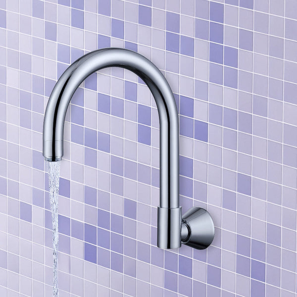 High Reach Swivel Wall Kitchen Laundry Bath Basin Spout Kitchen Taps