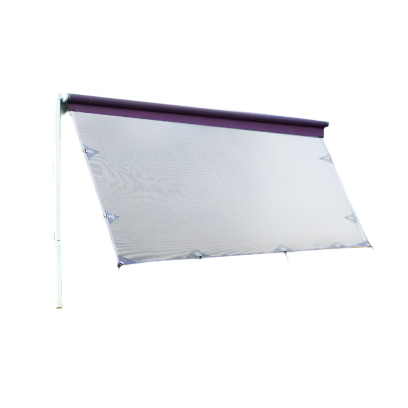 4.9M Privacy Screen Side Sunscreen Shade For 17' Roll Out Awning Caravan Covers