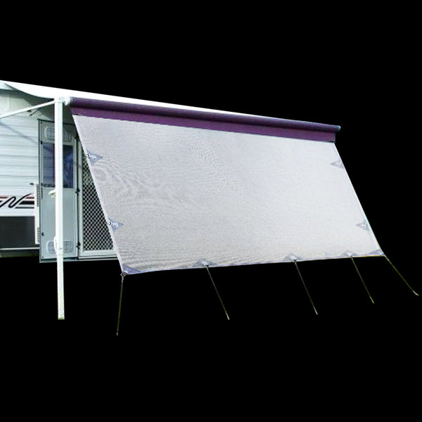 4.3M Privacy Screen Side Sunscreen Shade For 15' Roll Out Awning Awnings