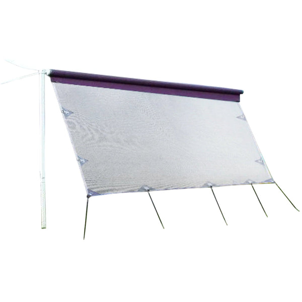 3.4M Privacy Screen Side Sunscreen Shade For 12' Roll Out Awning Awnings