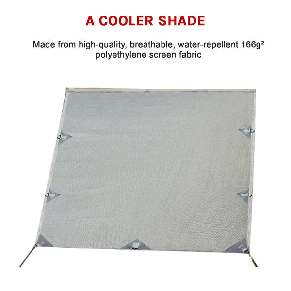 Pop Top Privacy Screen Sun Shade Side Extension 2.1 X 1.8M Awnings