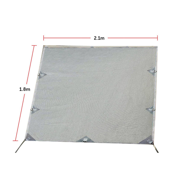 Pop Top Privacy Screen Sun Shade Side Extension 2.1 X 1.8M Awnings
