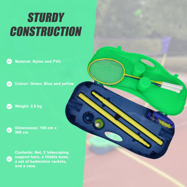 Folding Combo Set Net Outdoor Sports Badminton