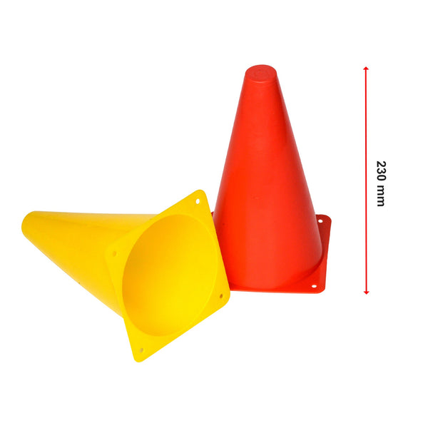 230Mm Training Cones Set Witches Hat Football Soccer Rugby Traffic Training Aids