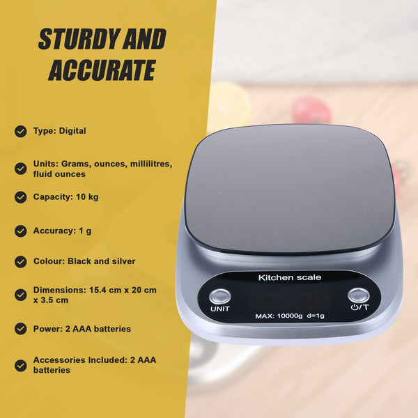 Kitchen Scale Digital Postal Lcd Electronic Weight Scales Food Shop 10Kg/1G Kitchen Scales