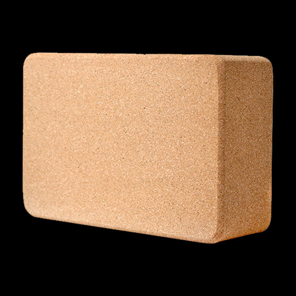 2 X Cork Yoga Block Organic Prop Accessory Exercise Brick Yoga Props