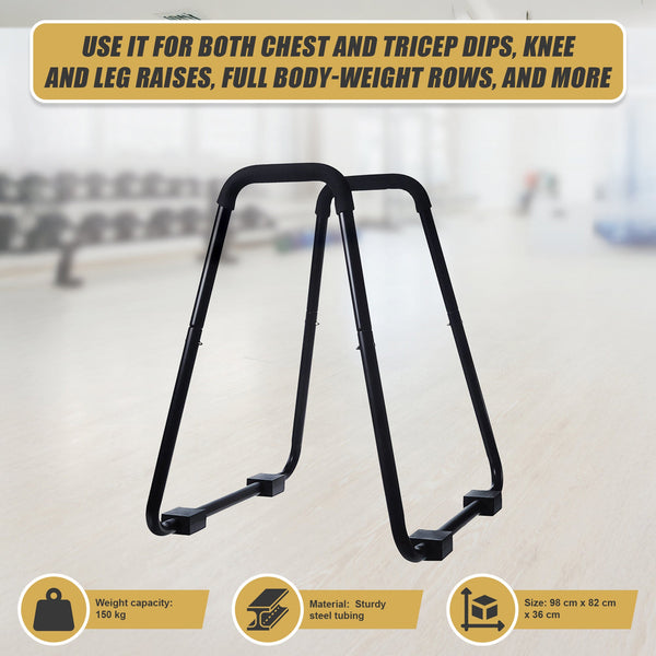Heavy Duty Body Press Core Bars Push Up Home Gym Parallette Stand Push Up Stands