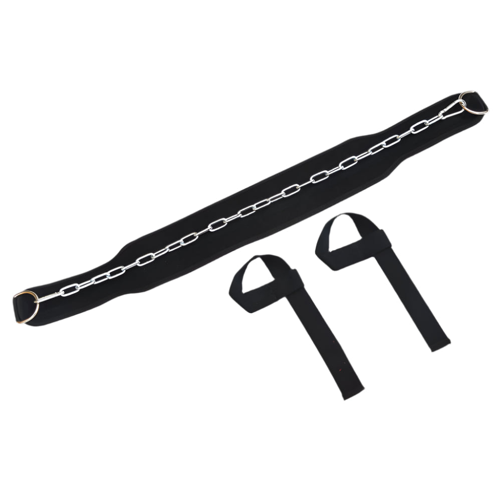 Weight Lifting Belt Gym Back Pull Up Chain Dipping Body Building Training Belts