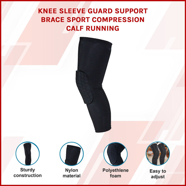 Knee Sleeve Guard Support Brace Sport Compression Calf Running Orthotics Braces & Sleeves