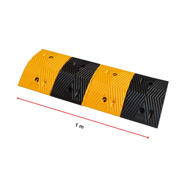 Pair Of 1M Long 60T Load Rubber Speed Bump Hump Modular Humps Road Other Safety Signs
