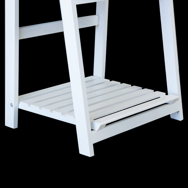 5 Tier Ladder Shelf Stand Storage Book Shelves Shelving Display Rack Bookshelves