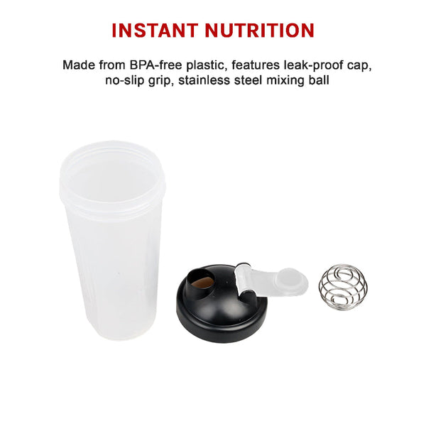 10X 700Ml Gym Protein Supplement Drink Blender Mixer Shaker Ball Bottle Other Bottles & Hydration