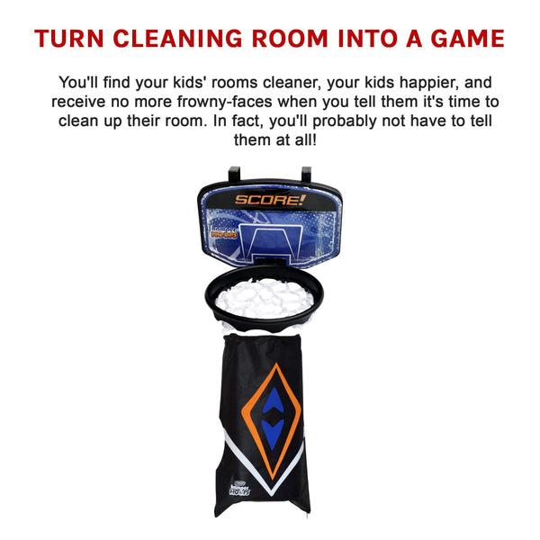 Hamper Basketball Laundry Hoop Hanging Clothes Storage Kids Fun Door Bag Laundry Baskets & Hampers