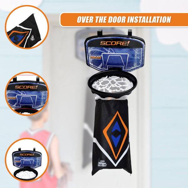 Hamper Basketball Laundry Hoop Hanging Clothes Storage Kids Fun Door Bag Laundry Baskets & Hampers