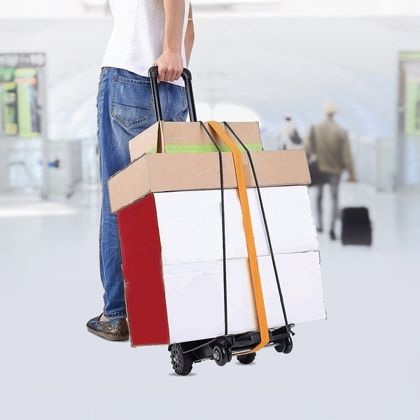 Cart Folding Dolly Push Truck Hand Collapsible Trolley Luggage 70Kg Workshop Dollies