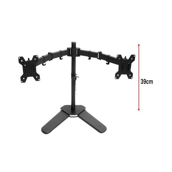 13" 27" Dual Screen Monitor Stand Tv Bracket Computer Display Desk Mount Holder Monitor Mounts & Stands