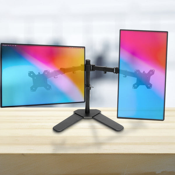 13" 27" Dual Screen Monitor Stand Tv Bracket Computer Display Desk Mount Holder Monitor Mounts & Stands