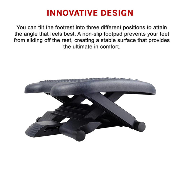 Footrest Under Desk / Leg Rest For Office Chair Ergonomic Computer Plastic Office Chairs