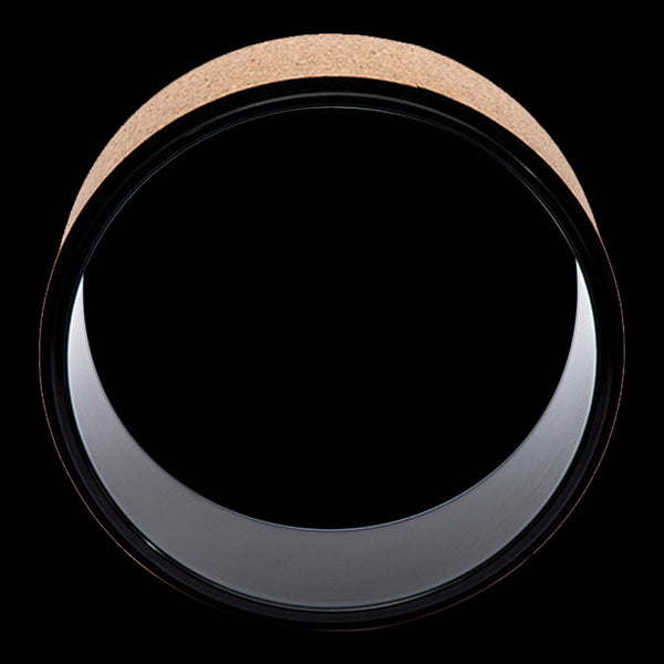 Yoga Pilates Wheel Cork Circle Prop Back Chest Hips Abdomen Stretch Roller Yoga Props