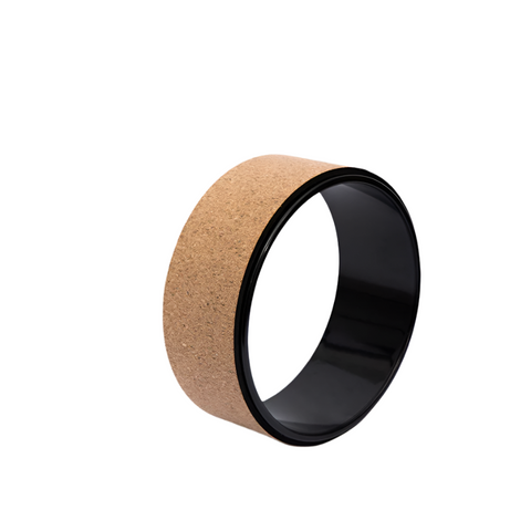 Yoga Pilates Wheel Cork Circle Prop Back Chest Hips Abdomen Stretch Roller Yoga Props