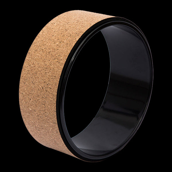 Yoga Pilates Wheel Cork Circle Prop Back Chest Hips Abdomen Stretch Roller Yoga Props