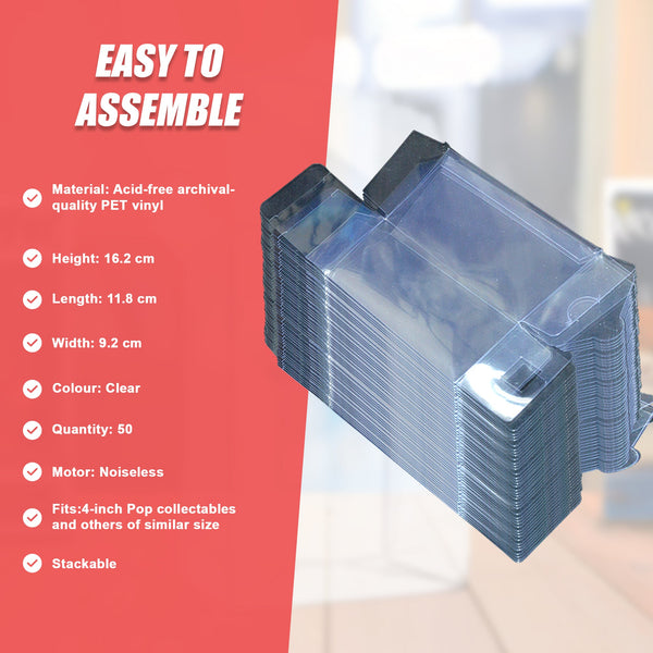 3.75" Funko Pop! Vinyl Protector 50 Pack Storage Boxes