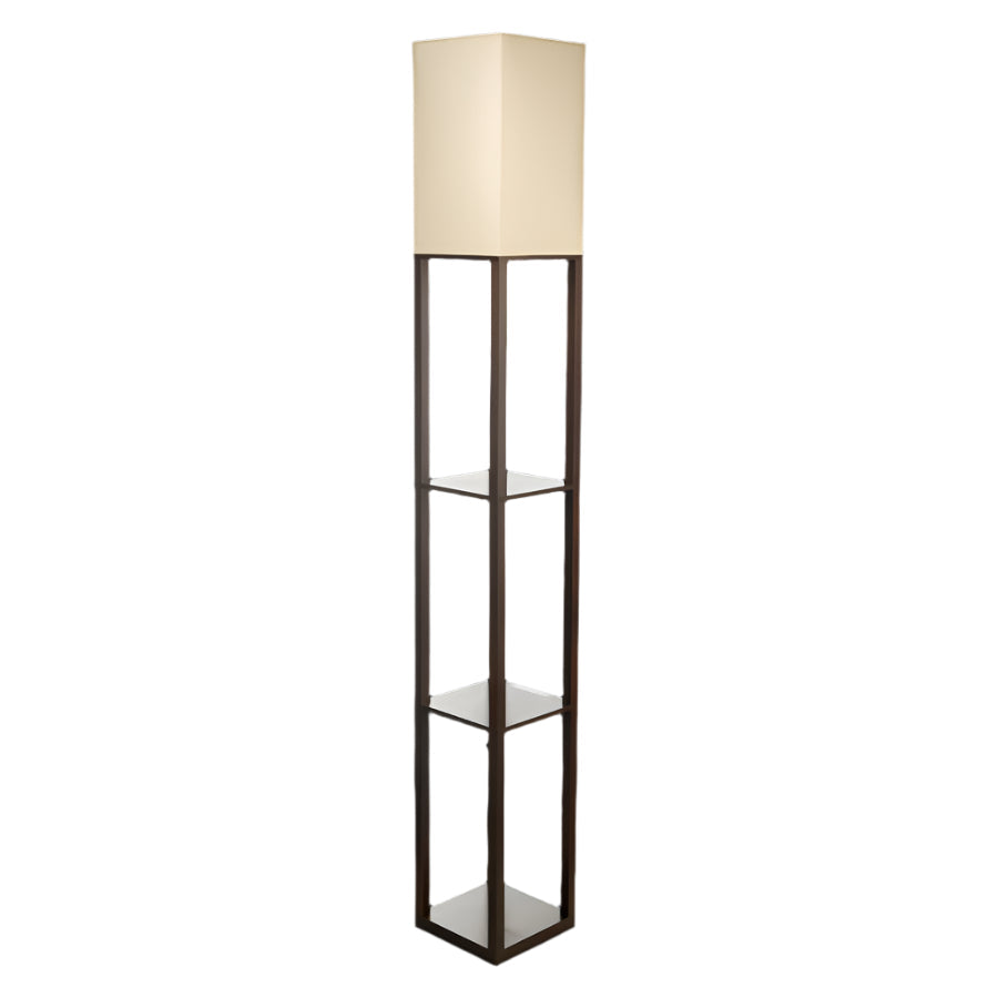 Shelf Floor Lamp Shade Diffused Light Source With Open Box Shelves Floor Lamps