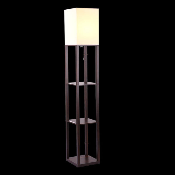 Shelf Floor Lamp Shade Diffused Light Source With Open Box Shelves Floor Lamps